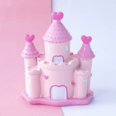  Tượng Lâu Đài Nhựa Hồng.L039 (PKT-999-048) 