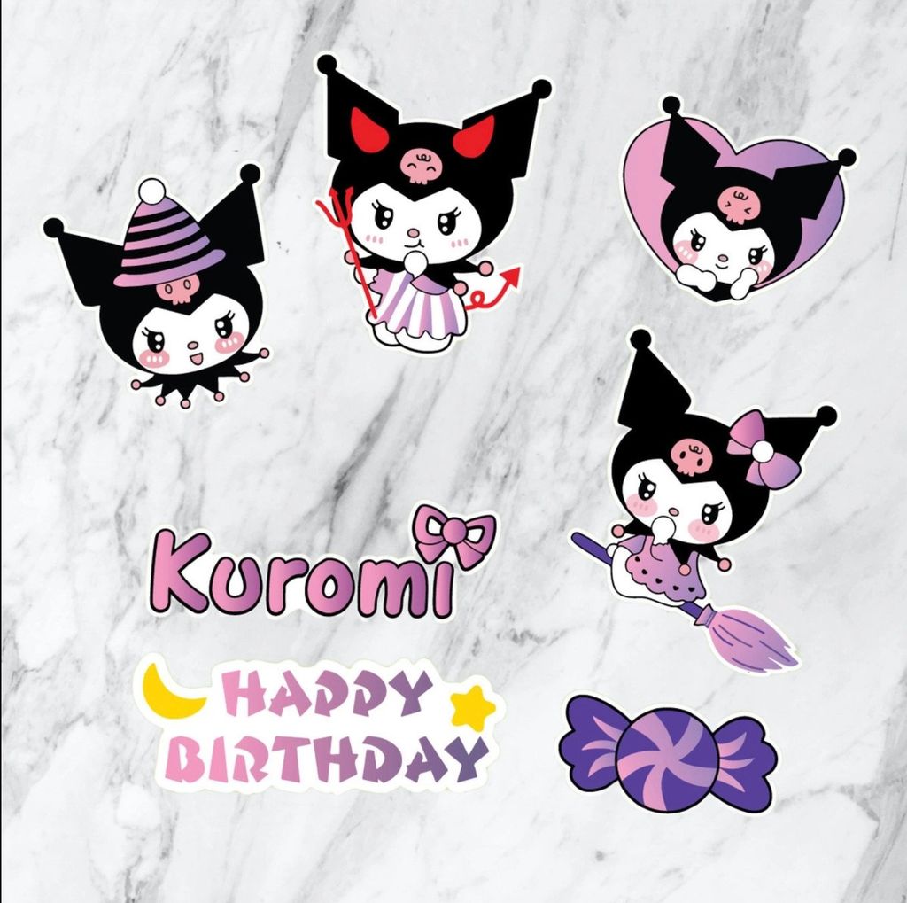  Combo 2 set giấy Kuromi (4 Kuromi và kẹo) (PKCG-997-305) 