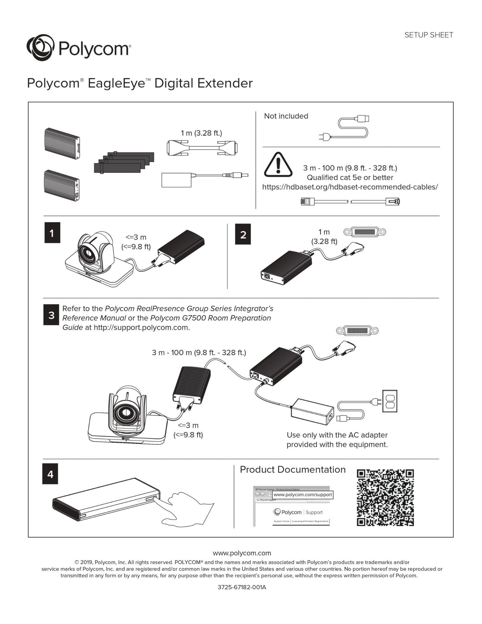  Bộ nối dài tín hiệu camera Poly Digital Extender (89L81AA) 