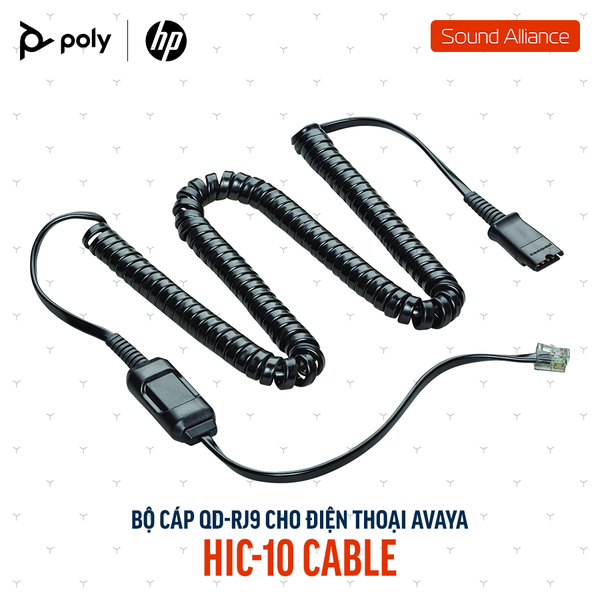  Bộ cáp kết nối QD sang RJ9 cho điện thoại Poly HIC-10 (783S2AA) 