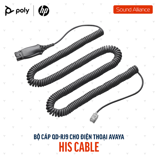  Bộ cáp kết nối QD sang RJ9 cho điện thoại Poly HIS (783S3AA) 