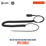  Bộ cáp kết nối QD sang RJ9 cho điện thoại Poly HIS (783S3AA) 
