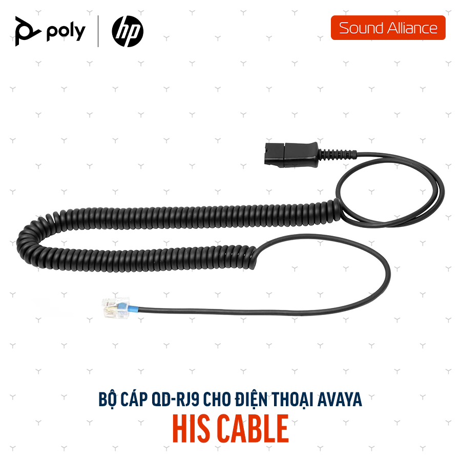  Bộ cáp kết nối QD sang RJ9 cho điện thoại Poly HIS (783S3AA) 