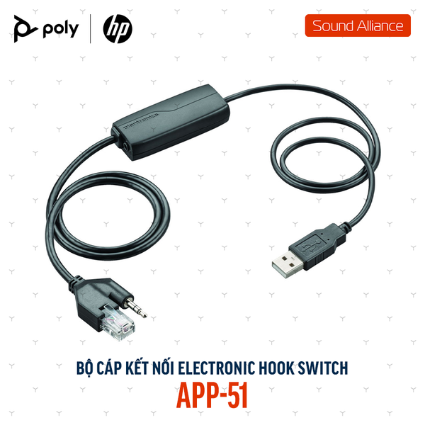  Bộ cáp kết nối EHS cho điện thoại Poly APP-51 (85Q60AA) 
