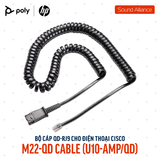  Bộ cáp kết nối QD sang RJ9 cho điện thoại Poly U10 (85R38AA) 