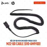  Bộ cáp kết nối QD sang RJ9 cho điện thoại Poly U10 (85R38AA) 