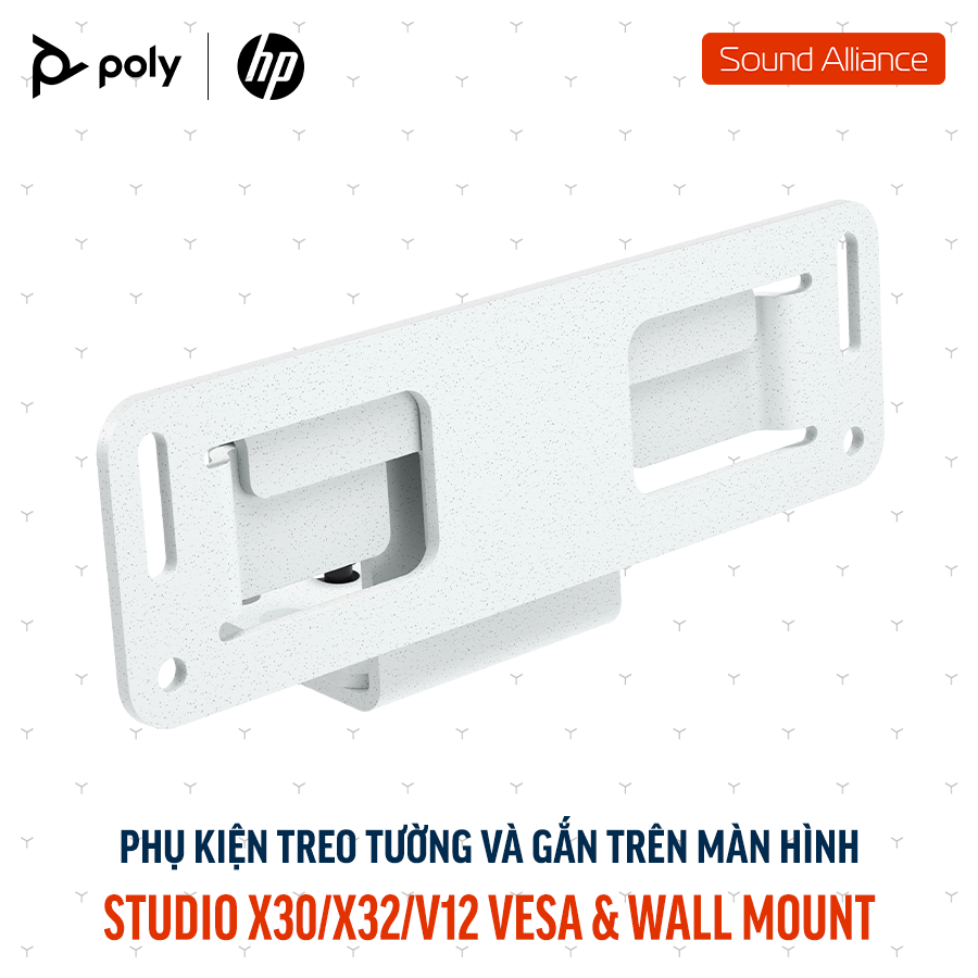  Phụ kiện Giá treo tường và ngàm VESA Poly Studio X30/X32/V12 (875L6AA) 
