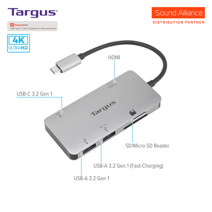  Hub chuyển đổi USB-C™ 4K HDMI 5 trong 1 Targus ACA953 
