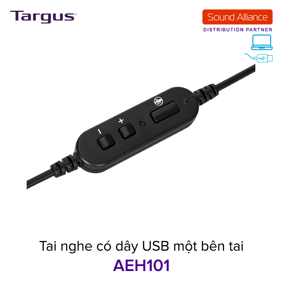  Tai nghe có dây USB một bên tai Targus AEH101 