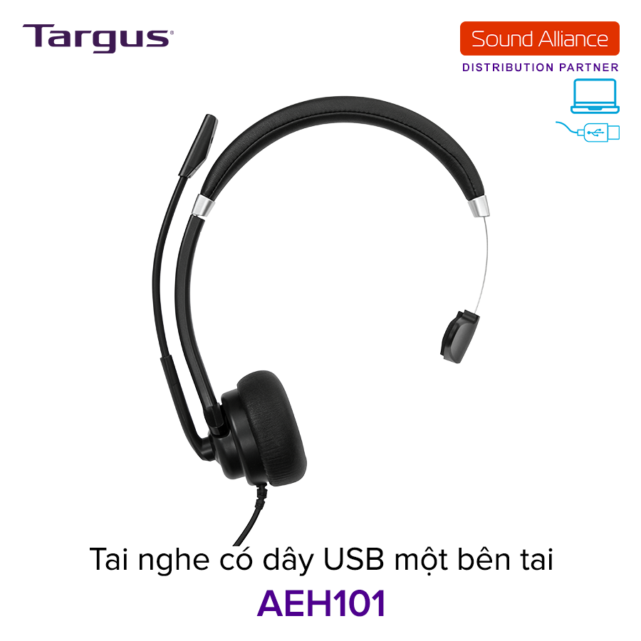  Tai nghe có dây USB một bên tai Targus AEH101 