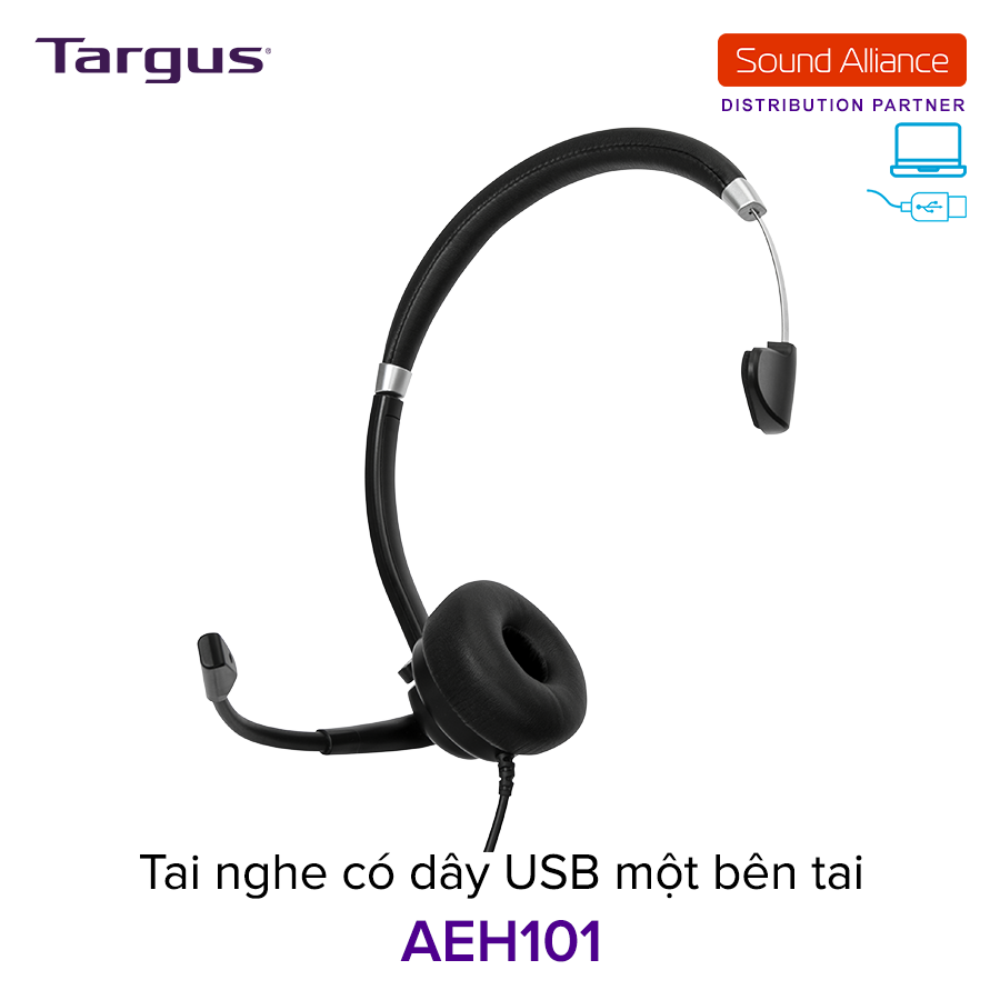  Tai nghe có dây USB một bên tai Targus AEH101 