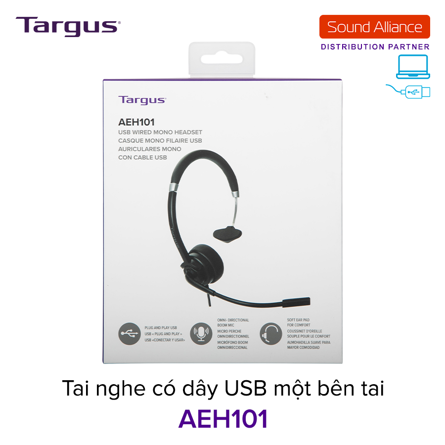  Tai nghe có dây USB một bên tai Targus AEH101 