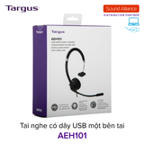  Tai nghe có dây USB một bên tai Targus AEH101 