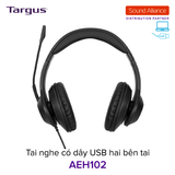  Tai nghe có dây USB hai bên tai Targus AEH102 