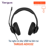  Tai nghe có dây USB hai bên tai Targus AEH102 