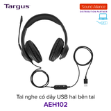  Tai nghe có dây USB hai bên tai Targus AEH102 