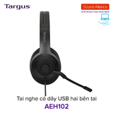  Tai nghe có dây USB hai bên tai Targus AEH102 