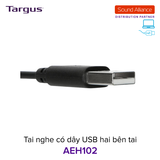  Tai nghe có dây USB hai bên tai Targus AEH102 