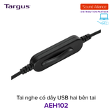  Tai nghe có dây USB hai bên tai Targus AEH102 