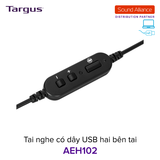  Tai nghe có dây USB hai bên tai Targus AEH102 