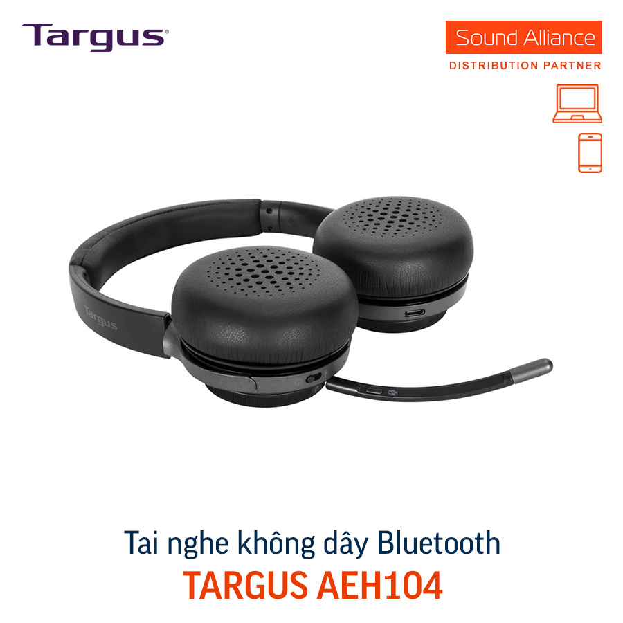  Tai nghe không dây Bluetooth hai bên tai Targus AEH104 