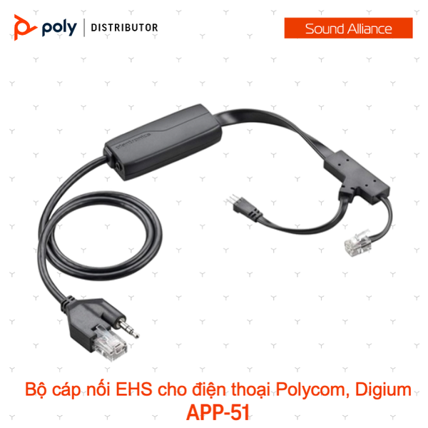  Bộ cáp kết nối EHS cho điện thoại Plantronics APP-51 