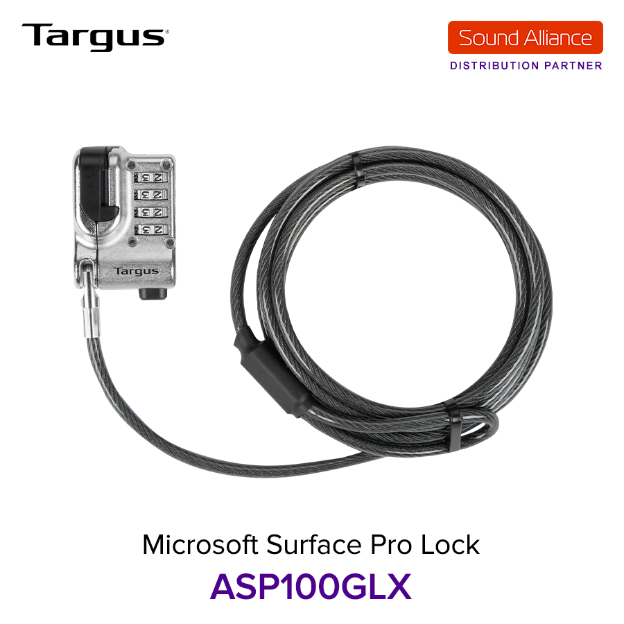  Dây cáp khoá Targus ASP100 cho Microsoft Surface Pro & Surface Go 