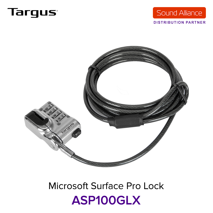  Dây cáp khoá Targus ASP100 cho Microsoft Surface Pro & Surface Go 