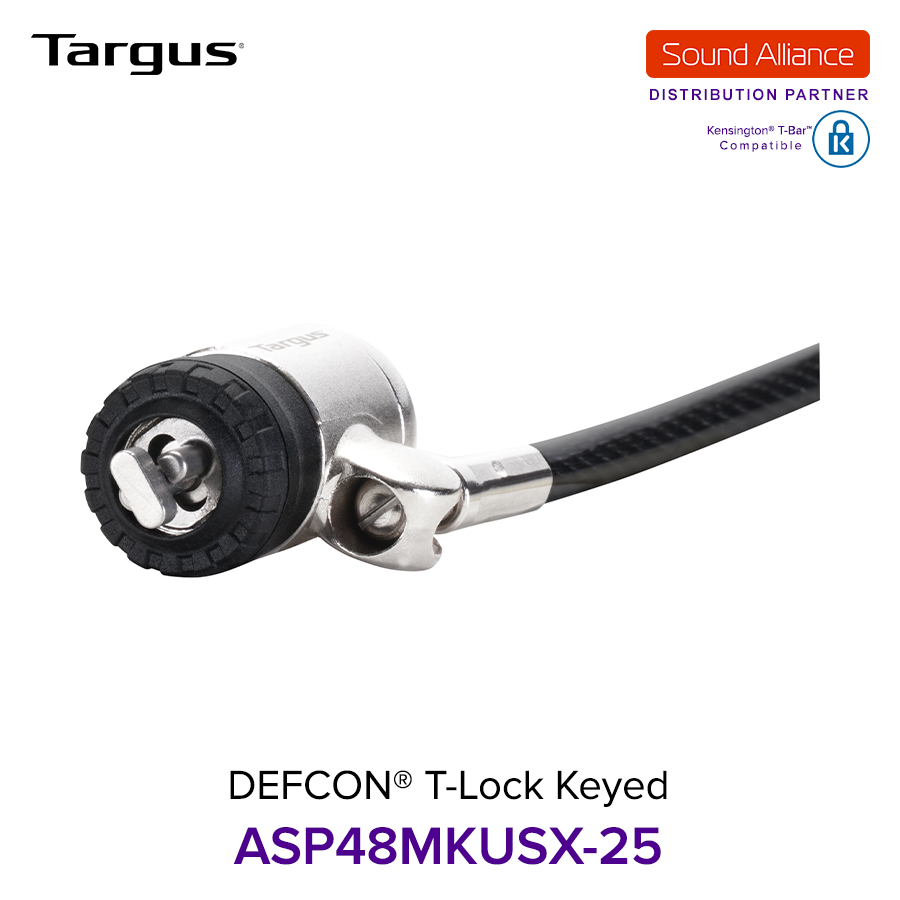  Dây cáp khoá laptop DEFCON® T-Lock Keyed Targus ASP48 