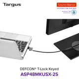  Dây cáp khoá laptop DEFCON® T-Lock Keyed Targus ASP48 