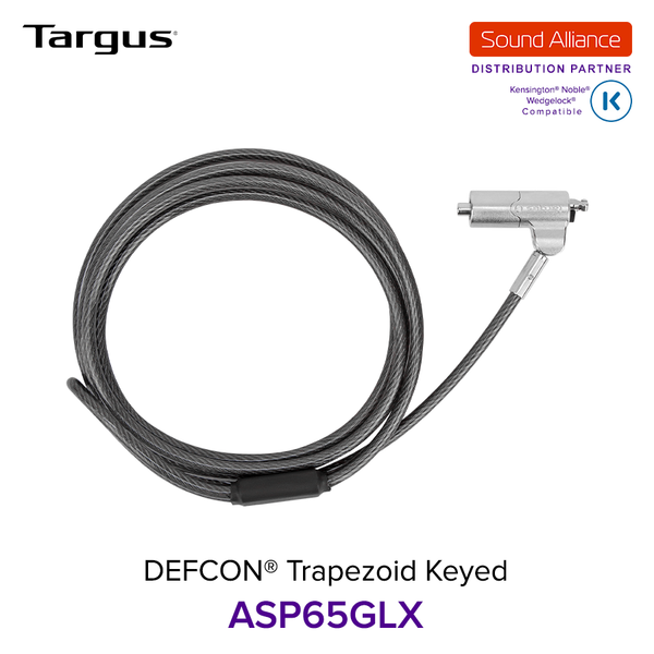  Dây cáp khoá laptop DEFCON® TrapEZoid Keyed Targus ASP65 