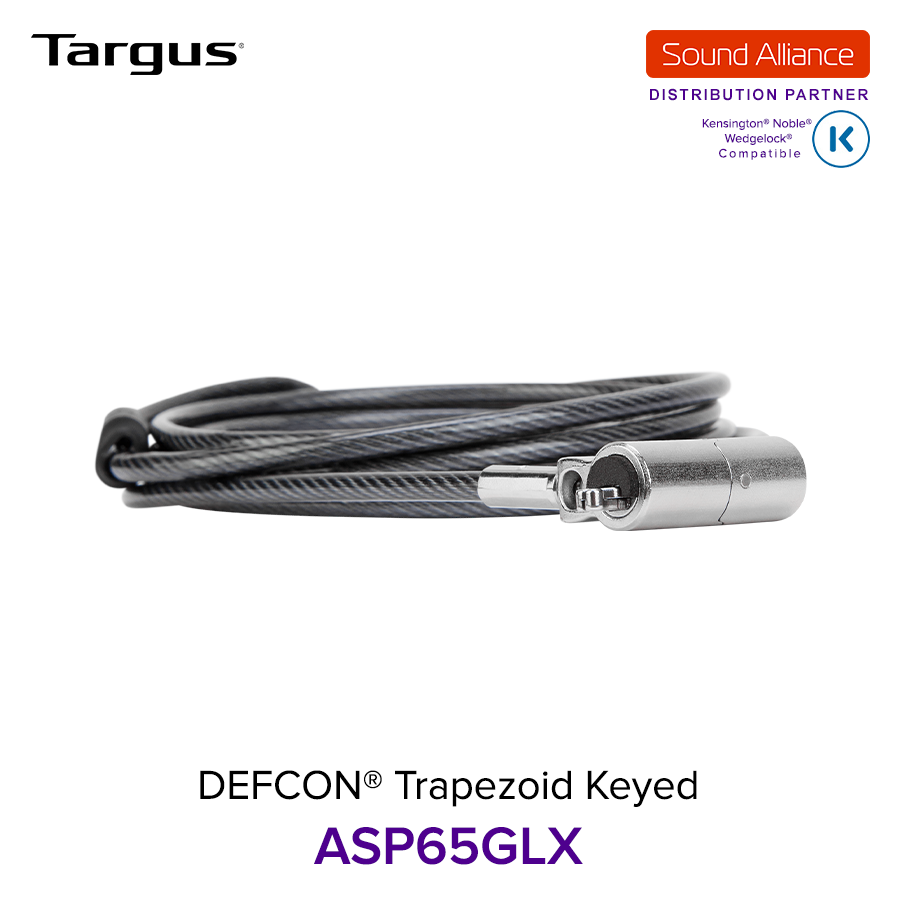  Dây cáp khoá laptop DEFCON® TrapEZoid Keyed Targus ASP65 