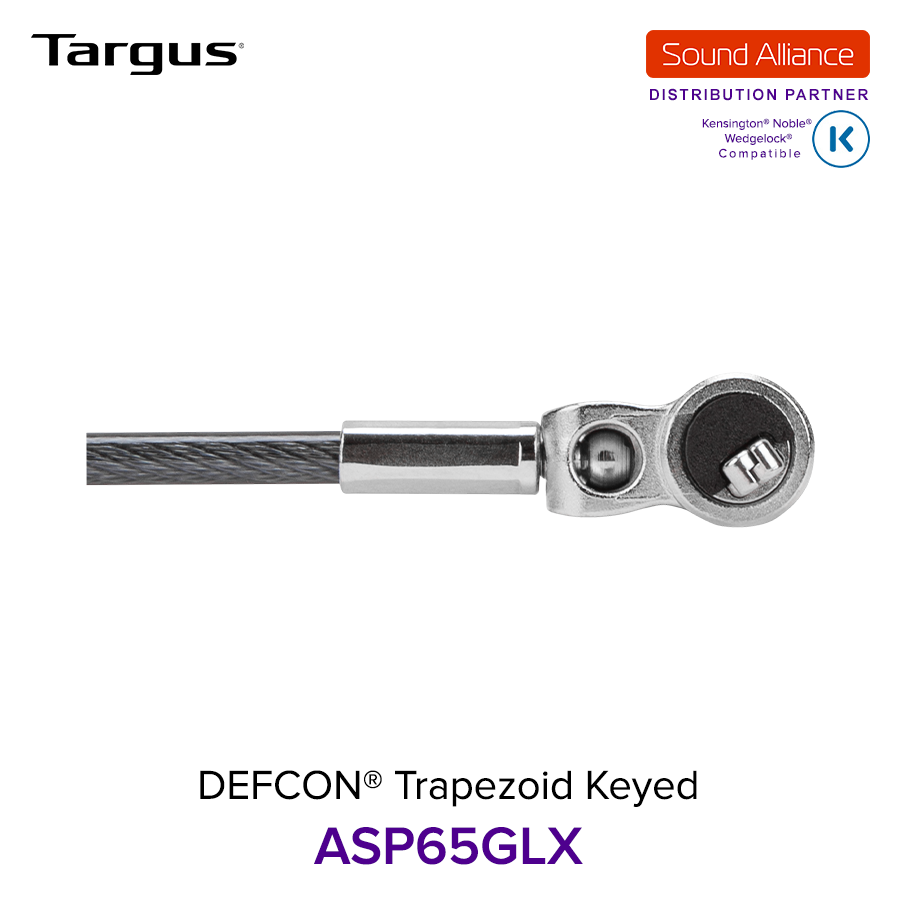  Dây cáp khoá laptop DEFCON® TrapEZoid Keyed Targus ASP65 