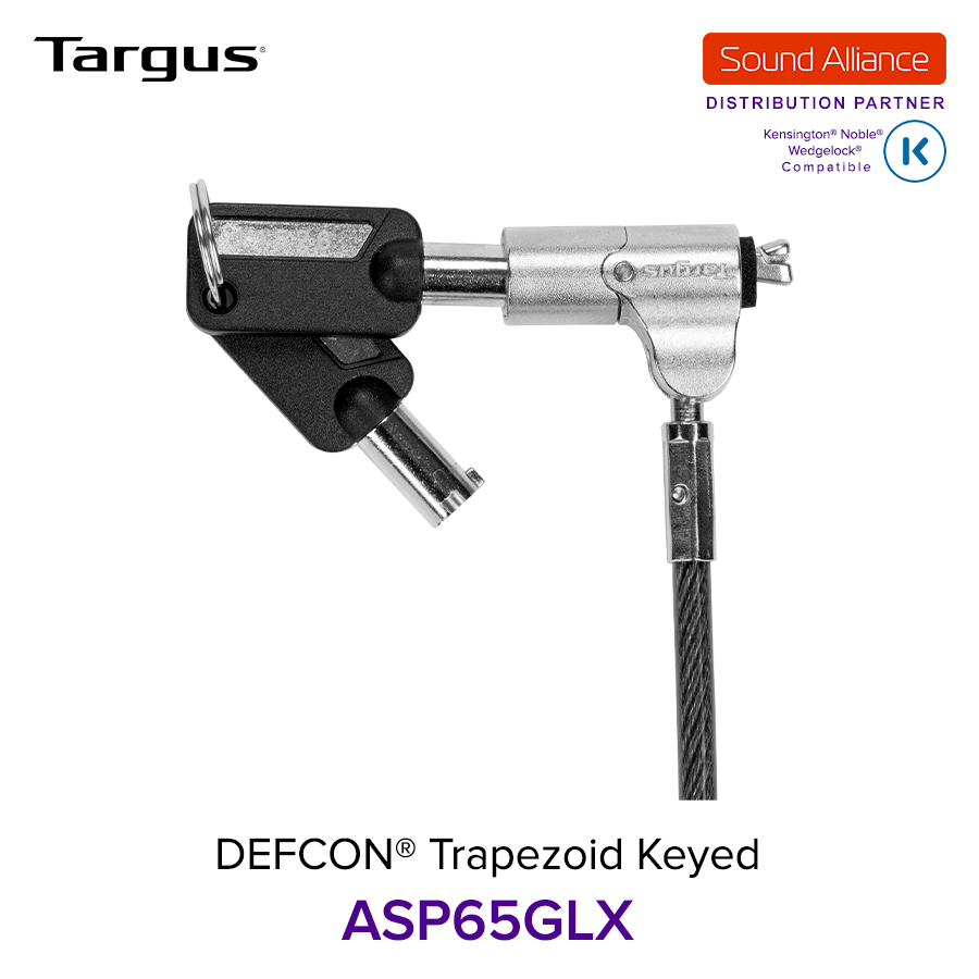  Dây cáp khoá laptop DEFCON® TrapEZoid Keyed Targus ASP65 