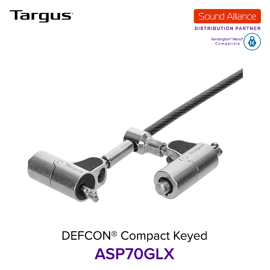  Dây cáp khoá laptop DEFCON® Compact Keyed Targus ASP70 