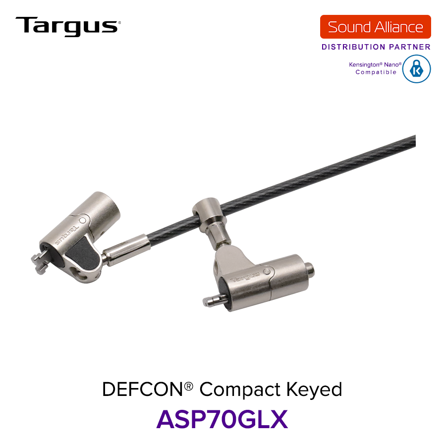  Dây cáp khoá laptop DEFCON® Compact Keyed Targus ASP70 