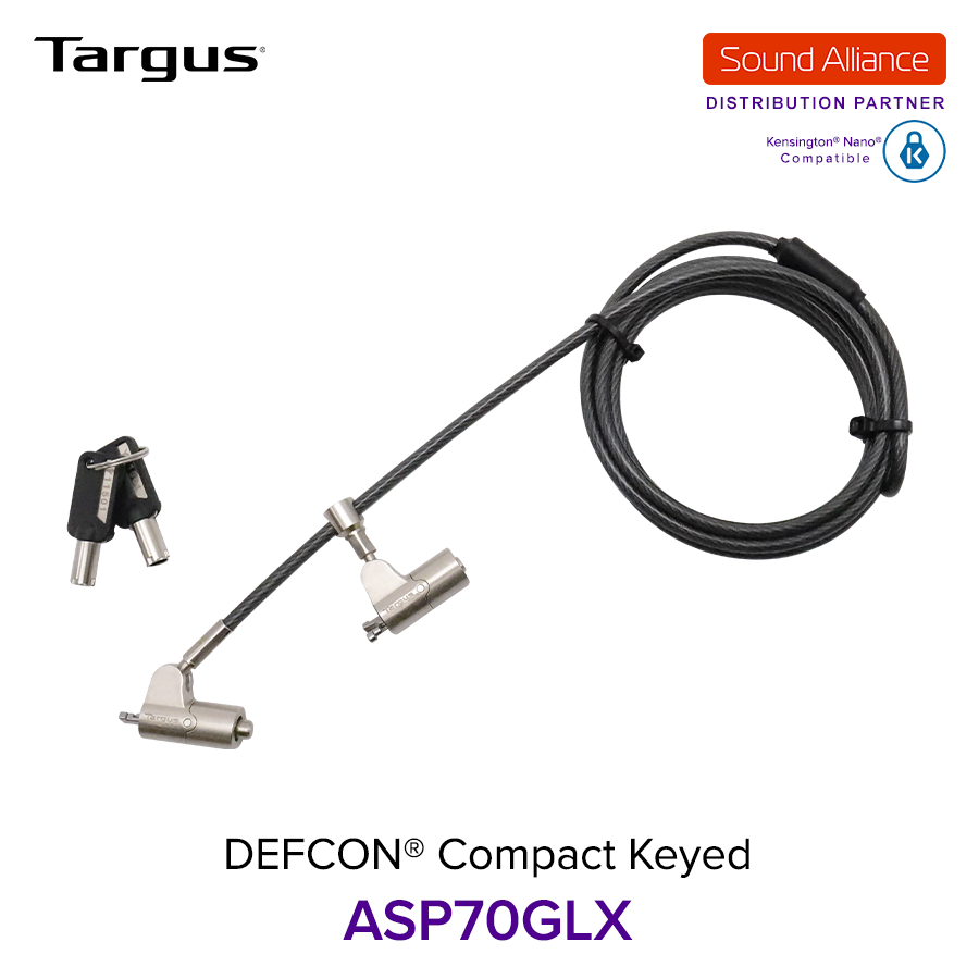  Dây cáp khoá laptop DEFCON® Compact Keyed Targus ASP70 