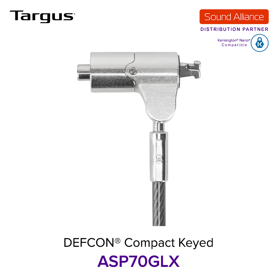  Dây cáp khoá laptop DEFCON® Compact Keyed Targus ASP70 