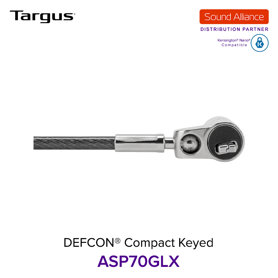  Dây cáp khoá laptop DEFCON® Compact Keyed Targus ASP70 