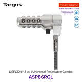  Dây cáp khoá laptop DEFCON® 3 trong 1 Universal Resettable Targus ASP86 