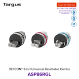  Dây cáp khoá laptop DEFCON® 3 trong 1 Universal Resettable Targus ASP86 