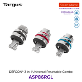  Dây cáp khoá laptop DEFCON® 3 trong 1 Universal Resettable Targus ASP86 