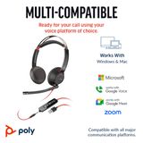  Tai nghe USB và 3.5mm hai bên tai Poly Blackwire 5220 USB-A (7S4L8AA) 