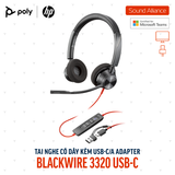  Tai nghe có dây Poly Blackwire 3320 Microsoft Teams USB-C (8X220AA) 