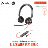  Tai nghe có dây Poly Blackwire 3320 Microsoft Teams USB-C (76J19AA) 