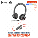  Tai nghe ANC có dây USB-A hai bên tai Poly Blackwire 8225 (772K2AA) 