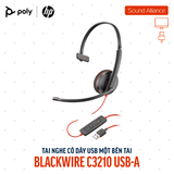  Tai nghe có dây USB một bên tai Poly Blackwire 3210 USB-A (80S01A6) 