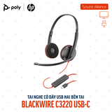  Tai nghe có dây USB hai bên tai Poly Blackwire 3220 USB-C (80S07A6) 