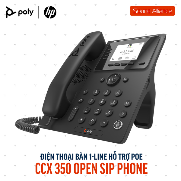  Điện thoại bàn Poly CCX 350 Open SIP Phone (8F3T7AA) 