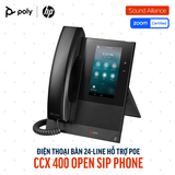  Điện thoại bàn Poly CCX 400 Open SIP Phone (84C14AA#ABA) 